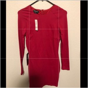 NWT RED BEBE DRESS
